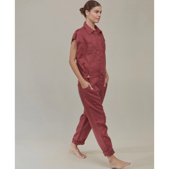 ACACIA Ari Jumpsuit in Currant